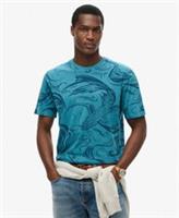 Superdry Mens Vintage Overdye Printed T-Shirt - M Regular