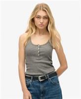 Superdry Womens Athletic Essentials Button Down Vest Top - 10-12 Regular