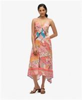 Superdry Womens Printed Jacquard Hanky Hem Dress - 8 Regular