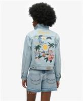 Superdry Womens Embellished Denim Jacket - 10 Regular