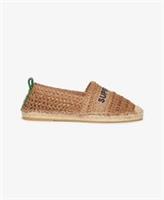 Superdry Womens Raffia Espadrille Embroidered Shoe