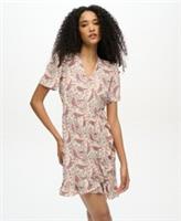 Superdry Womens Short Sleeve Printed Mini Wrap Dress - 12 Regular