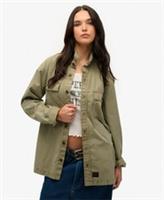 Superdry Womens Oversized Military Long Sleeve Shirt - XL Regular