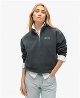 Superdry Womens Country Club Borg Lined Half Zip Sweatshirt - 6 Regular
