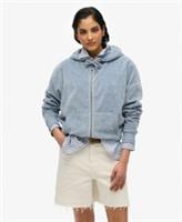 Superdry Womens Velour Zip Hoodie - 12 Regular