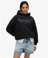 Superdry Womens Venue Metallic Relaxed Hoodie - 14 Regular