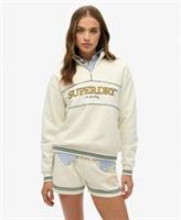 Superdry Womens Country Club Loose Half Zip Sweatshirt - 14 Regular