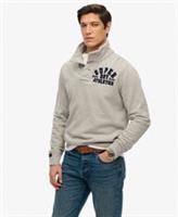 Superdry Mens Vintage Athletic Half Button Sweatshirt - M Regular