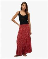 Superdry Womens Print Maxi Skirt Size 16 - 16 Regular