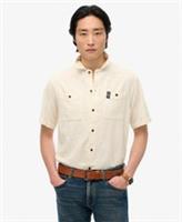 Superdry Mens The Merchant Store - Short Sleeve Textured Shirt - L Regular