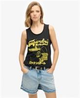Superdry Womens Punk Poster Scoop Neck Tank Top - 8 Regular