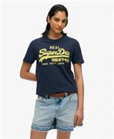 Superdry Womens Vintage Logo Neon Fitted T-Shirt - 8 Regular