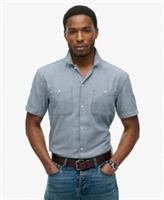 Superdry Mens Merchant Short Sleeve Work Shirt Size M - M Regular