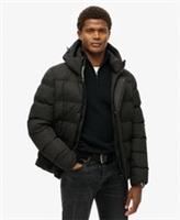 Superdry Mens Hooded Microfibre Sport Puffer Jacket - S Regular