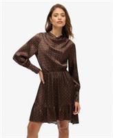 Superdry Womens Mini Cowl Neck Jacquard Dress - 8 Regular