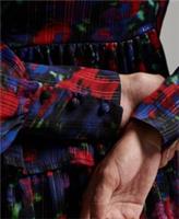 Superdry Womens Studios Long Sleeve Ruffle Dress - 8 Regular