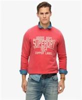 Superdry Mens Vintage Wash Relaxed Crew Sweatshirt - L Regular