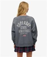 Superdry Womens Athletic Essentials Printed Crew Sweatshirt - 10 Regular