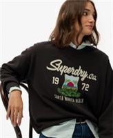 Superdry Womens Souvenir Graphic Loose Crew Sweatshirt - 10 Regular