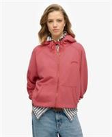 Superdry Womens Essential Logo Oversized Raglan Zip Hoodie - 8 Regular