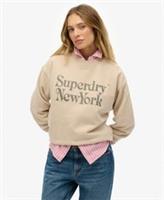 Superdry Womens Brand Mark Loose Crew Sweatshirt - 14 Regular