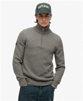 Superdry Mens Cotton Classics HalfZip Knitted Jumper  L Regular