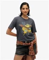 Superdry Womens Biker Rock Graphic Relaxed T-Shirt - 8 Regular