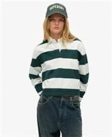 Superdry Womens Athletic Essentials Stripe Rugby Top - 16 Regular