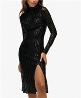 Superdry Womens Open Back Long Sleeve Midi Dress - 14 Regular