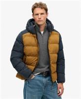 Superdry Mens Hood Colour Block Sport Puffer - M Regular