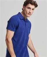 Superdry Mens Organic Cotton Vintage Washed Pique Polo Size S - S Regular