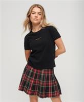 Superdry Womens Sport Luxe Logo Fitted Cropped T-Shirt Size 8 - 8 Regular