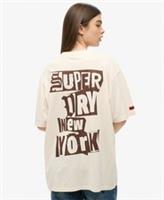 Superdry Womens Oversized Lo-Fi Punk Graphic T-Shirt - L Regular