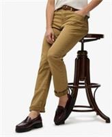 Superdry Womens Mid Rise Slim Sateen Pants - 26/30 Regular