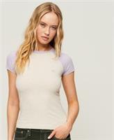 Superdry Womens Baseball Baby T-Shirt - 14 Regular