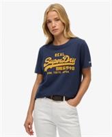 Superdry Womens Vintage Logo Flock T-Shirt - 12 Regular