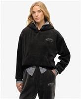 Superdry Womens Country Club Velour Relaxed Hoodie Size 8 - 8 Regular