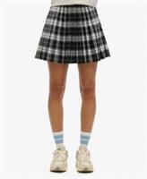 Superdry Womens Check Pleated Mini Skirt - 12 Regular