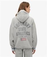 Superdry Womens Athletic Essential Oversized Zip Hoodie - 14 Regular