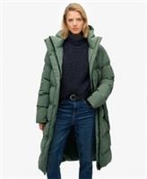 Superdry Womens Hooded Longline Puffer Jacket - 12 Regular