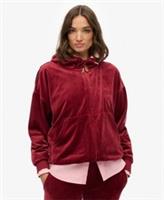 Superdry Womens Country Club Velour Zip Hoodie - 8 Regular