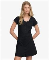 Superdry Womens Button Through Short Sleeve Mini Dress - 6 Regular