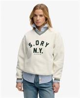 Superdry Womens Country Club Applique V Neck Sweatshirt - 8 Regular