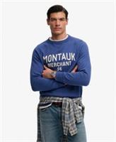 Superdry Mens Merchant Vintage Applique Sweatshirt - S Regular