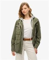 Superdry Womens Jersey Hooded Military Jacket - 12 Regular