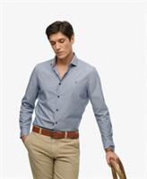Superdry Mens Cut Away Poplin Long Sleeve Shirt - L Regular
