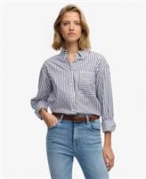 Superdry Womens Poplin Relaxed Long Sleeve Shirt - 6 Regular