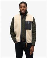 Superdry Mens Vintage Retro Borg Fleece Gilet - M Regular