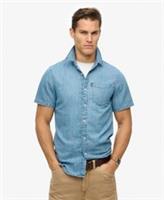 Superdry Mens Essential Short Sleeve Denim Shirt - S Regular