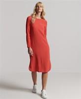 Superdry Womens Studios Long Sleeve Midi Shift Dress - 10 Regular